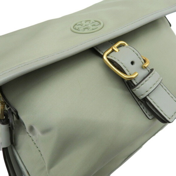 TORY BURCH Nylon Walker Emboss Small Shoulder Bag Green - Picture 5 of 9